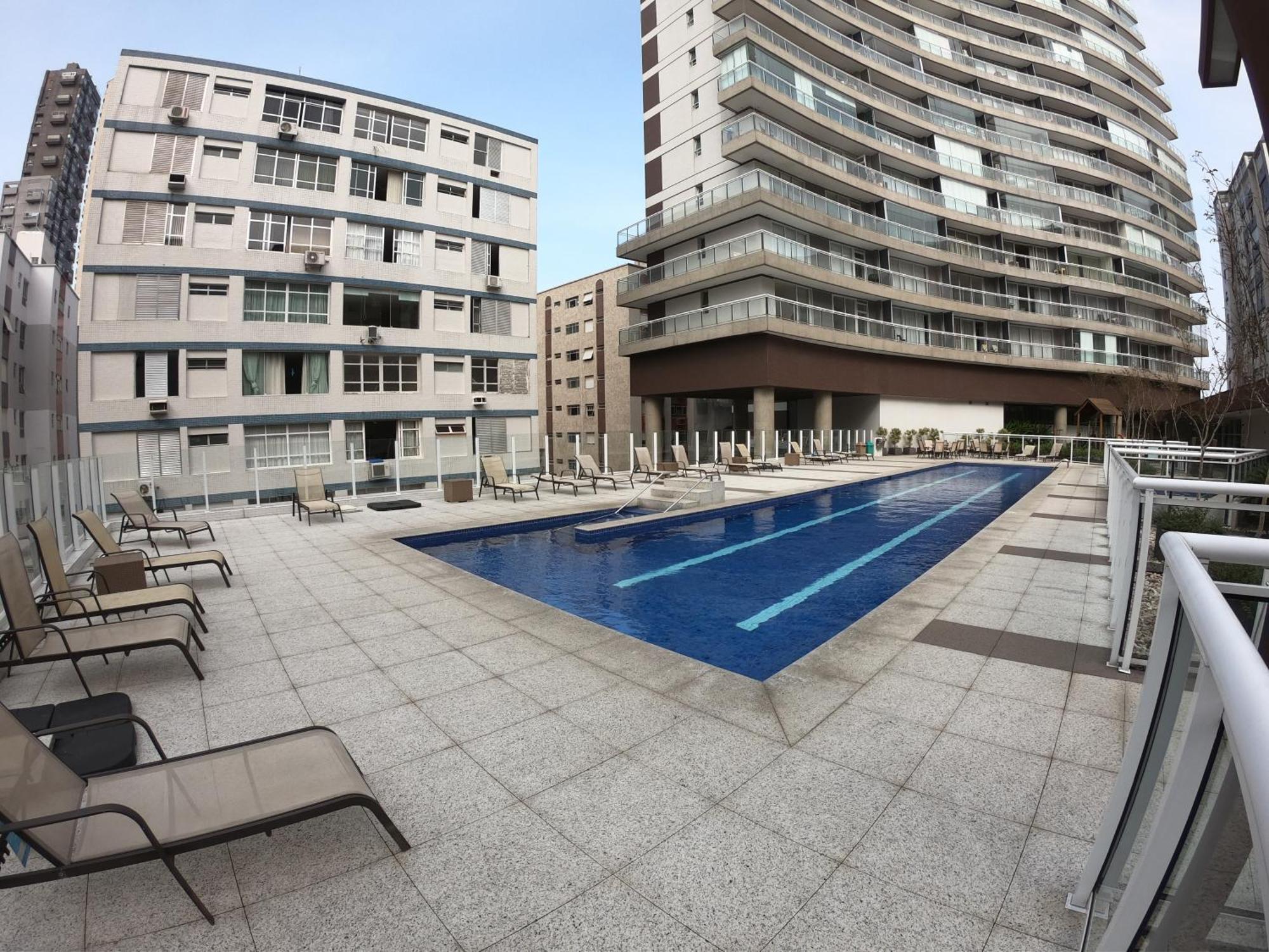 Booksantos Unlimited 2705 - Veja O Mar Da Cama Apartman Kültér fotó