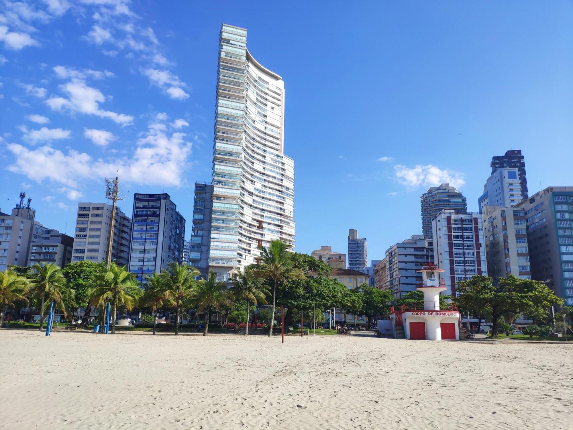 Booksantos Unlimited 2705 - Veja O Mar Da Cama Apartman Kültér fotó